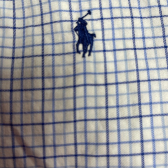 Excellent used condition men’s Ralph Lauren size XXL blue and white check  top - Picture 6 of 8